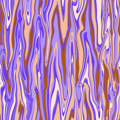 Seamless marble pattern. Pastel tone abstract pattern. Violet orange brown and white wives vivid contrast color. Nice as a background for card, wrapping paper and for web.