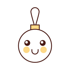kawaii christmas ball decoration cartoon