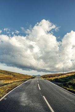road in the middle of nowhere on the isle of skye