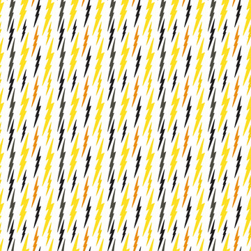 Abstract pattern with lightning. Vector thunder background. Wrapping or fabric pattern.