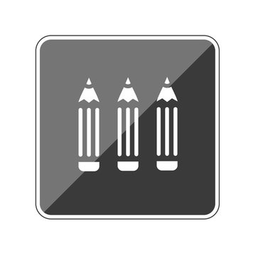 Stifte - Reflektierender App Button Stock-Vektorgrafik | Adobe Stock