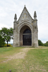 Fototapeta na wymiar Mont des Alouettes, Les Herbiers, Vendée, point culminant de la Vendée : chapelle