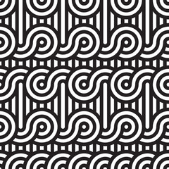 Seamless geometric pattern. Geometric simple print. Vector repeating texture. Monochromatic linear background. Retro motif graphic texture.