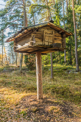 Finnish bear proof food storage
