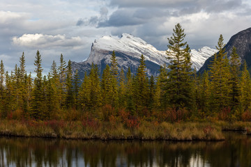 Mount Rundle from Vermillion Lakes in Banff