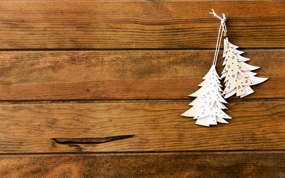 Wooden rustic christmas background