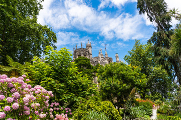 Fototapeta na wymiar Sintra, Portugal - June, 2017. Quinta da Regaleira is a World Heritage Site by UNESCO within the Cultural Landscape of Sintra Portugal