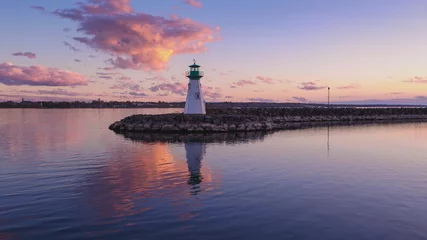 Zelfklevend Fotobehang The Lighthouse after Sunset © moneycue_canada