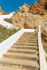 Fototapeta premium Stairs to a pool of natural sea water