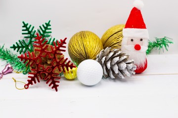 Christmas holiday for golfer