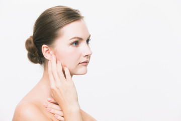Fototapeta premium Beauty concept of caucasian woman.