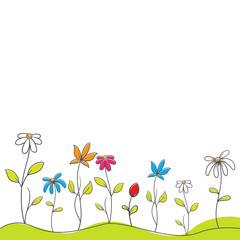Obraz na płótnie Canvas flower background illustration