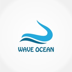 blue wave ocean logo
