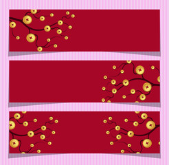 Vector Cherry blossom for Chinese New Year and lunar new year