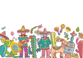 Obraz premium Mexico illustrations for beautiful design