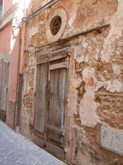 Fototapeta premium Door in Street in Gaeta in Lazio region in Italy