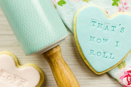 "That's how I roll" cookie and rolling pin