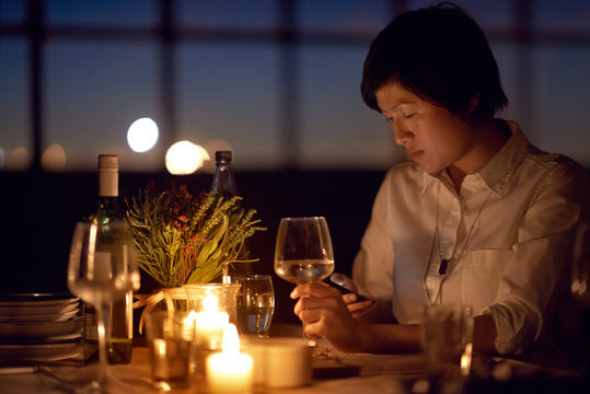 Romantic dinner alone