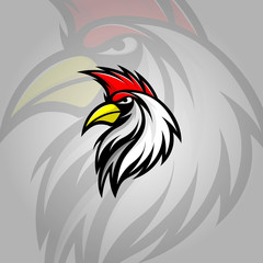 Obraz premium Rooster E-Sport Logo Team, Football, basketball