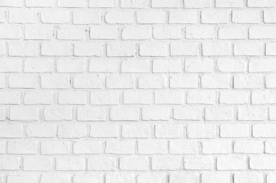 white ordered brick wall texture background.