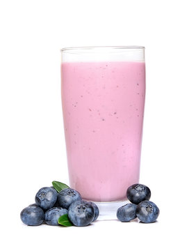 Fresh blackberries fruits and smoothies