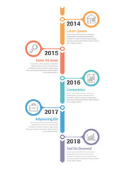 Vertical Timeline Infographics