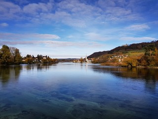 Blick über den Rhein nach Stein am Rhein