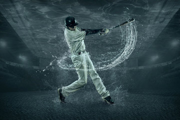 Baseball players in action under water © Andrii IURLOV