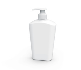 Pump dispenser bottle mockup