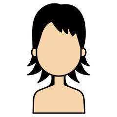 beautiful woman shirtless avatar character