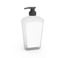 Pump dispenser bottle mockup