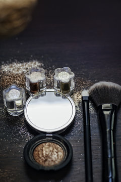 Make up kit with glitters