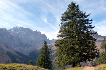 Blick auf Spritzkarspitze