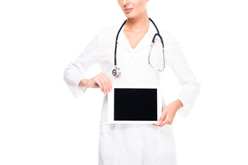 doctor with digital tablet