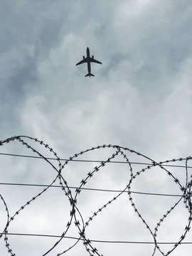 Airplane during take off