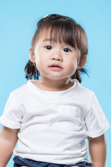 Naklejka premium Lovely baby girl portrait