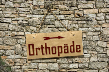 Schild 235 - Orthopäde