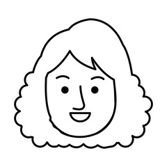 beautiful woman head avatar character