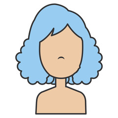 beautiful woman shirtless avatar character