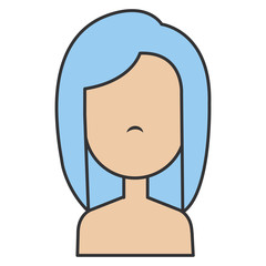 beautiful woman shirtless avatar character