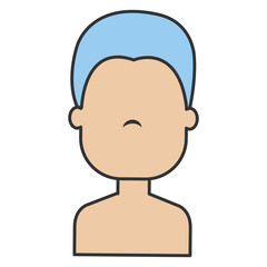 young man shirtless avatar character