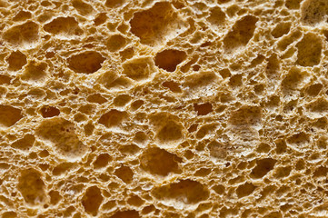 New And Clean Yellow Sponge Textured Background