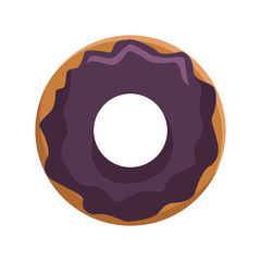 Delicious donut dessert icon vector illustration graphic design