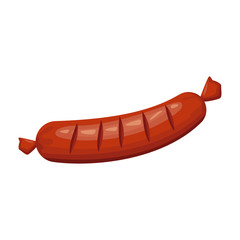 Sausage delicious food icon vector illustration graphic design