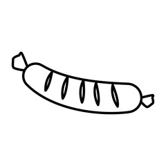 Sausage delicious food icon vector illustration graphic design
