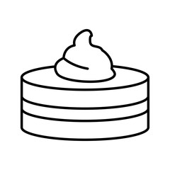 Pancakes delicious food icon vector illustration graphic design