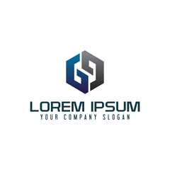 modern letter G logo design concept template