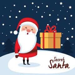 merry christmas santa character