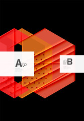 Colorful abstract shapes background