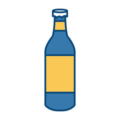 Champagne bottle isolated icon vector illustration graphic design